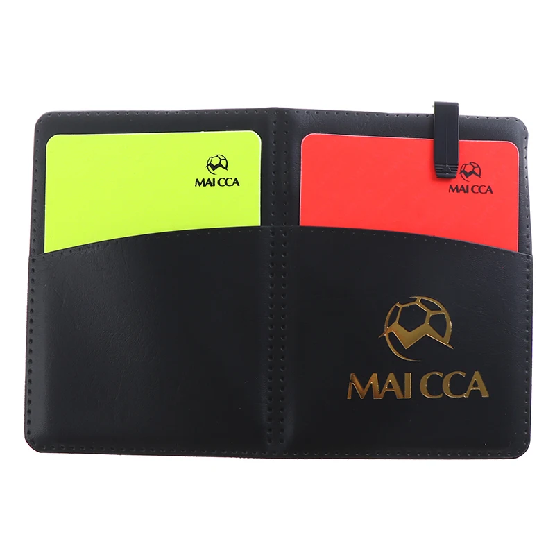Профессиональный рефери Red Yellow Card Футбольная ярмарка игровые карты кожаный чехол