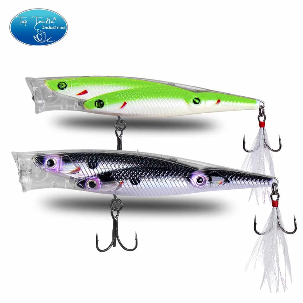 Floating popper fishing lure Topwater Plastic 100mm 14g artifical ABS plastic CF LURE bait | Спорт и развлечения
