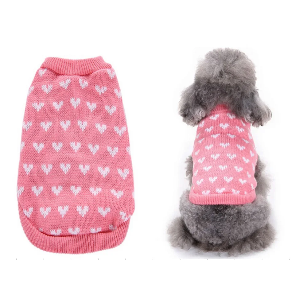 

Теплая Женская одежда, зимняя трикотажная одежда для кошек и щенков, костюм для маленьких собак, кошек, чихуахуа, наряд, жилет