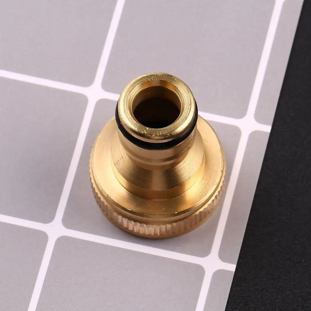 Новая латунная насадка на шланг соединитель 3/4 дюйма с золотой резьбой для