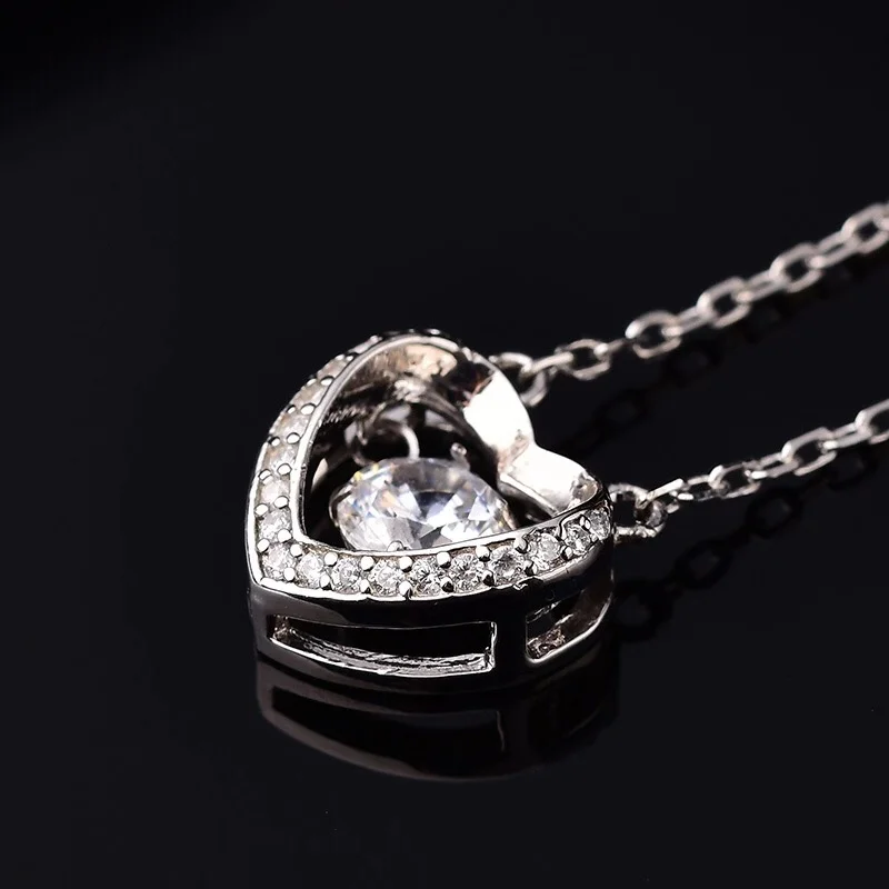 Круглые Подвески из серебра S925 пробы 0.50ct D VVS Kkmall | Украшения и аксессуары