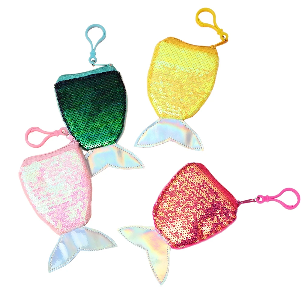 Модный женский и Детский кошелек с блестками в стиле русалки для девочек клатч