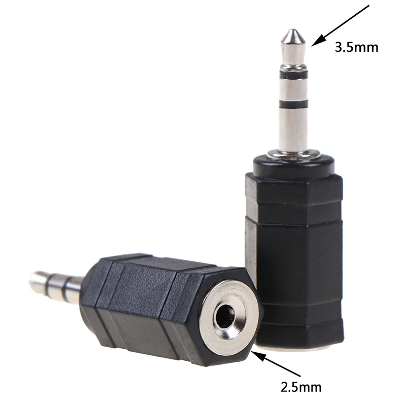 

2Pcs 2.5 Mm Male To3.5MM Female 3.5 To 2.5 Stereo Jack Audio Pc Phone Headphone Earphone Converter Adapter Cable Plug