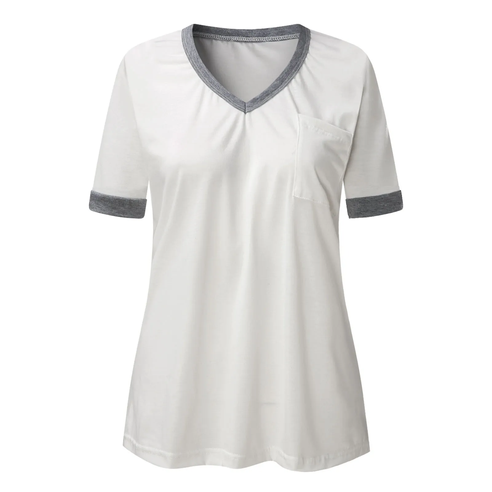 

Summer T Shirt Women Casual Tops Womens Tee Shirts V-neck Tshirt Female Short Sleeve T-shirt Ladies Women Clothings Crop Top