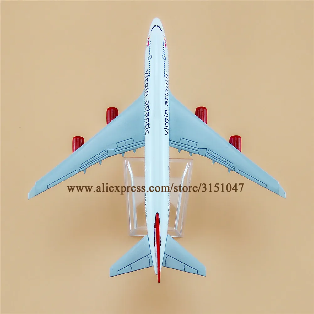 Модель самолета Air British Virgin Atlantic Airlines модель Боинг 747 B747 металлическая из сплава 16