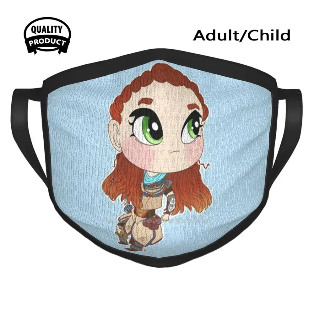 

Мини-маска для лица Aloy [Horizon Zero Dawn], игровая маска для игр на лицо, для девочек и мальчиков, Aloy Horizon Zero Dawn