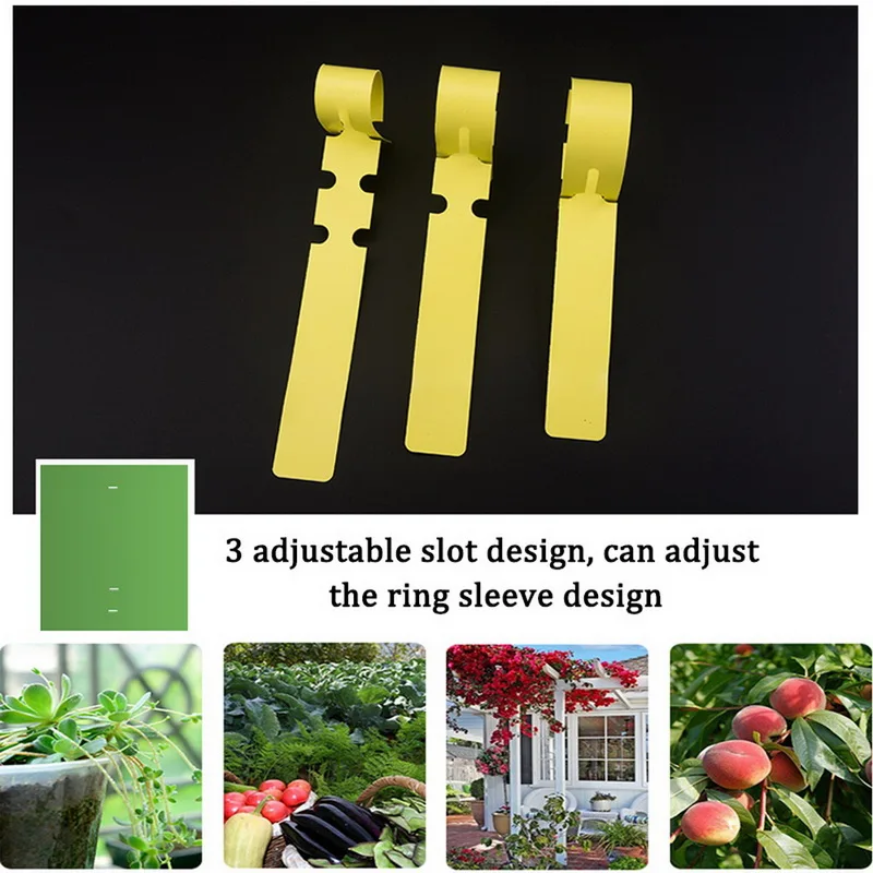 

100pcs Plant Tags Garden Nursery Label Hanging Tree Markers Seedling Plant Fruit Trees Signs Prompt Card Classification Tool #4