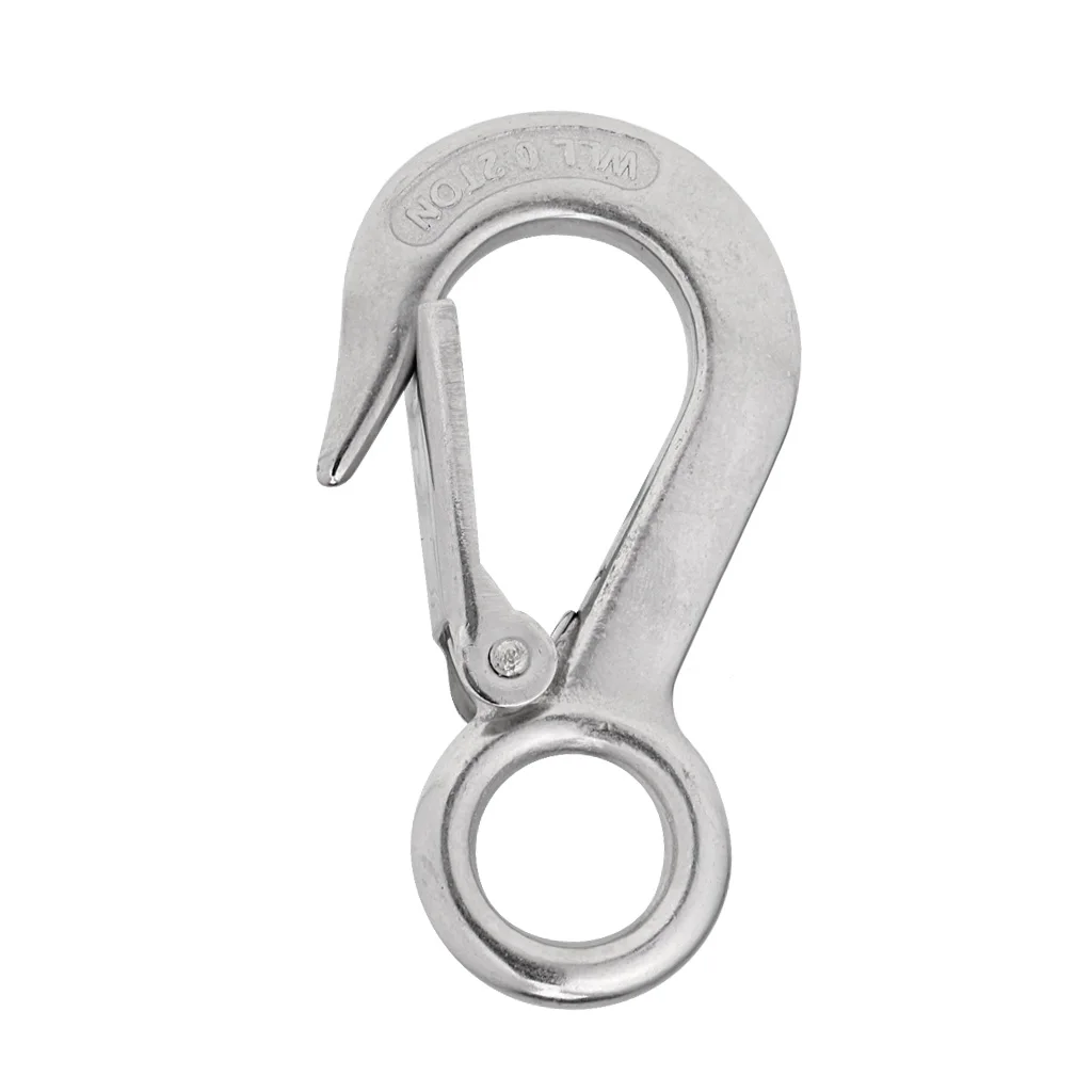 

304 Stainless Steel Marine Boat Quick Snap Mooring Hook Fast Eye Fixed Type