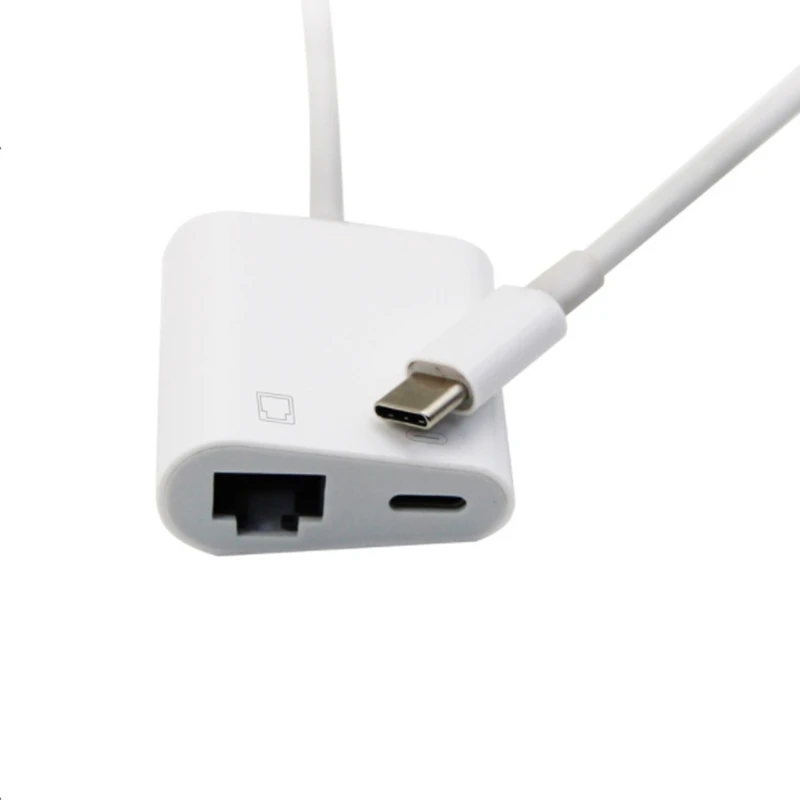 Переходник для OTG Ethernet USB C к RJ45 LAN проводной N0etwork 100 Мб/с конвертер iPhone Android type c порт
