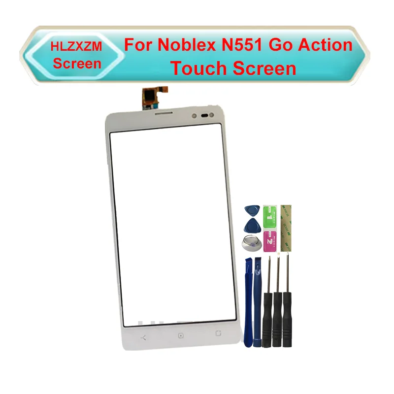 

Для Noblex N551 Go Action сенсорный экран без ЖК-дисплея дигитайзер сенсор Замена с инструментами