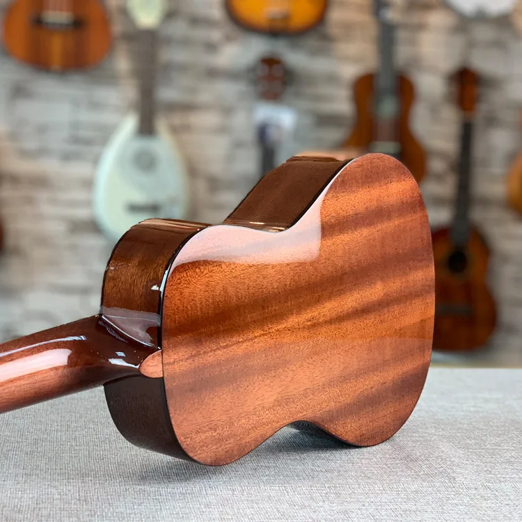 volle feste fichte mahagoni ukulele konzert tenor 23 26 zoll elektrische gitarre ukelele schwarz 4 strings guitarra uke picea asperata free global shi