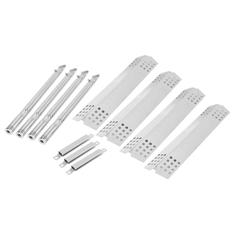 

BBQ Repair Kit Pipe Burner Tube, Heat Plate Tent Shield, Carryover Crossover Tube,for Charbroil 463241113, 463449914