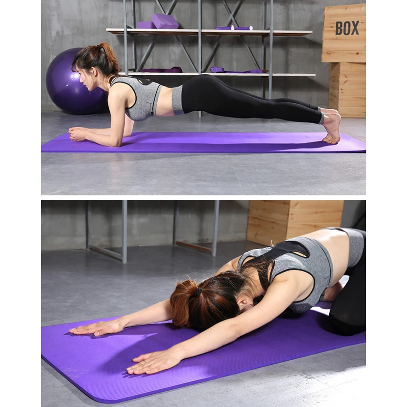 

New Thick Yoga Mat Fitness Exercise Mat High Density 10/15mm Thickness Non-Slip For Indoor Gym XD88