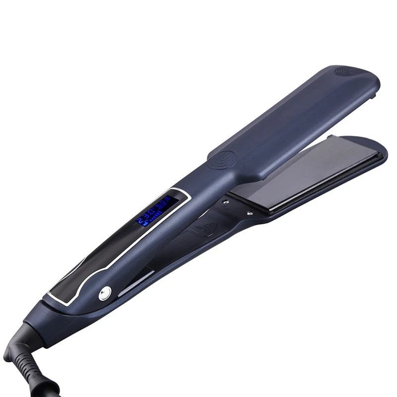 

CkeyiN Professional Hair Straightener Ceramic Heating Flat Iron LED Display Straightening Vibration Massage Hair Care Plate Tool