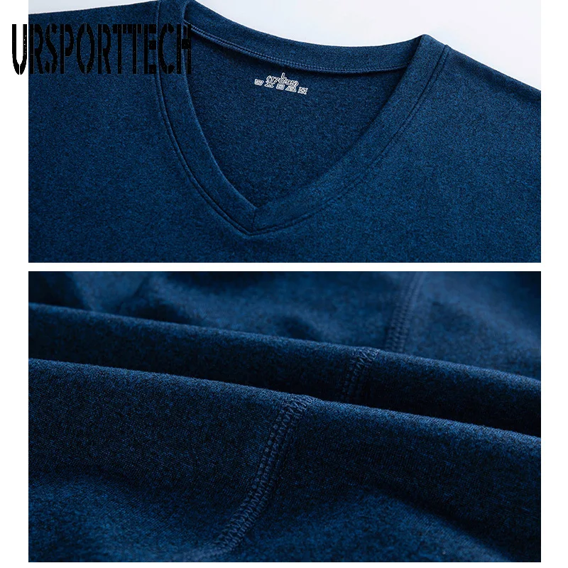 URSPORTTECH Mens Thermal Underwear Set Winter Long Johns Thick Warm Thermo Underwear Men Thermal Pants Winter Clothes Men Sets