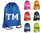 Персонализированная сумка для плавания с напечатанным именем, рюкзак, стильная сумка с нарисованными нитями, Пользовательский логотип, для спортзала, школы, детская сумка для мальчиков