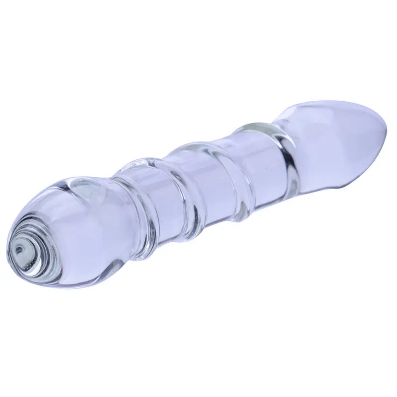 HEYIYI Double sided Crystal Dildo G-spot Stimulation Glass Fake Penis Anal butt plug Female Male Gay Masturbation |