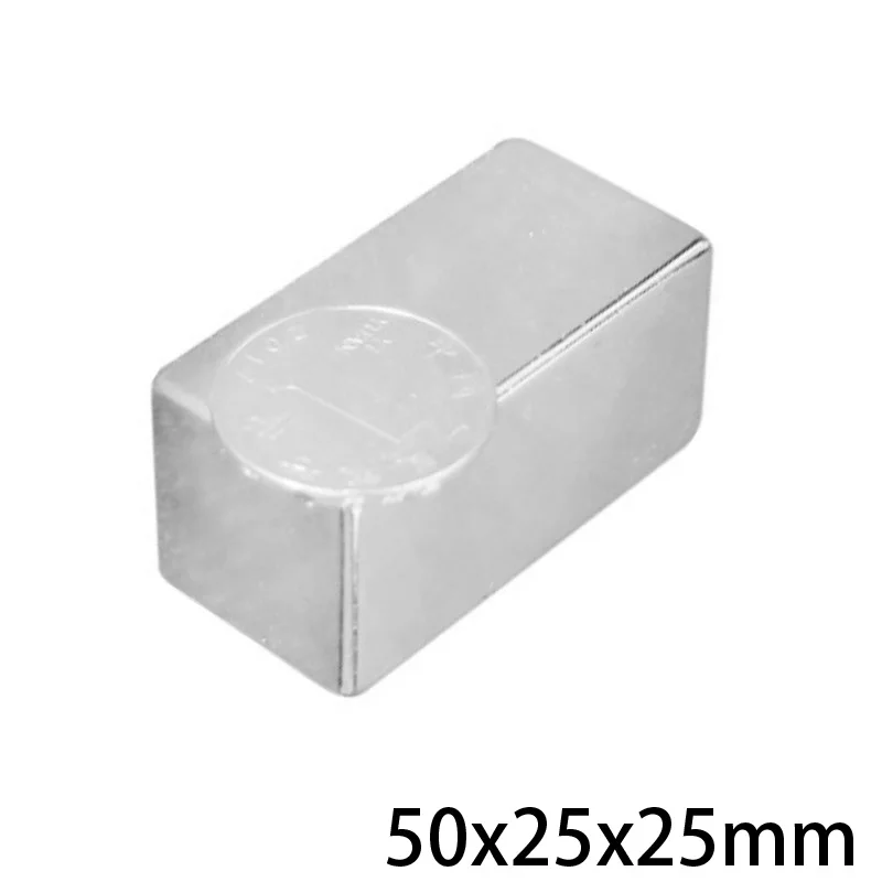 

1/2 шт., мощный неодимовый магнит, 50 х25х25 мм