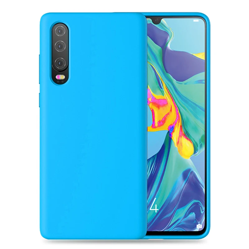 SBlue Матовый Мягкий ТПУ силиконовый чехол для huawei P30 Pro P20 Lite mate 20 Lite P Smart Nova 3 3i 4 Ультратонкий чехол-накладка - Цвет: SBlue