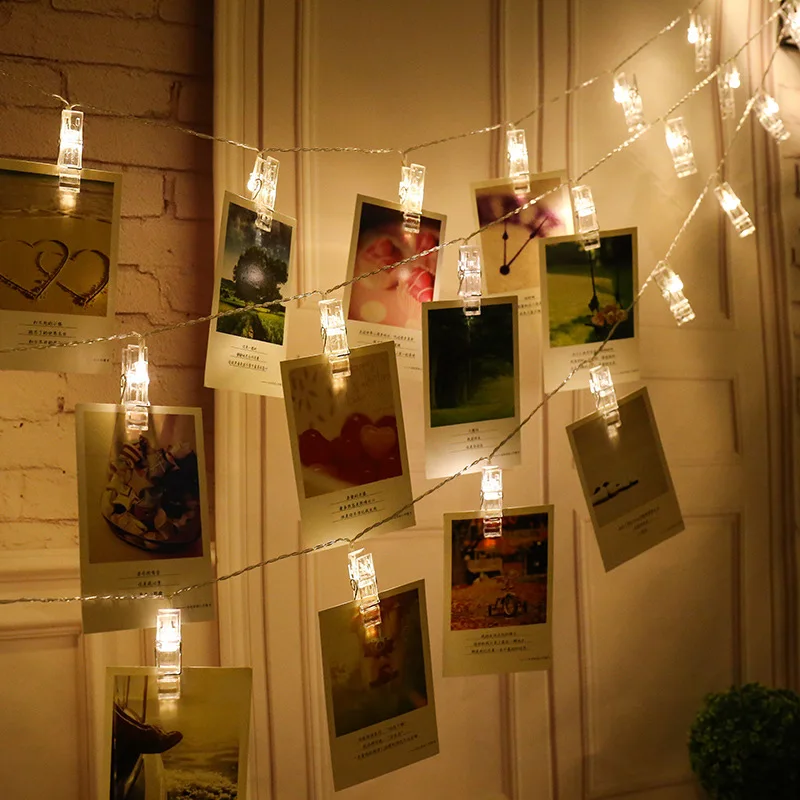 

1.5 M 10 LED Photo Clip String Lights New Year's Decor adornos de navidad fall decorations for home christmas decor home decor