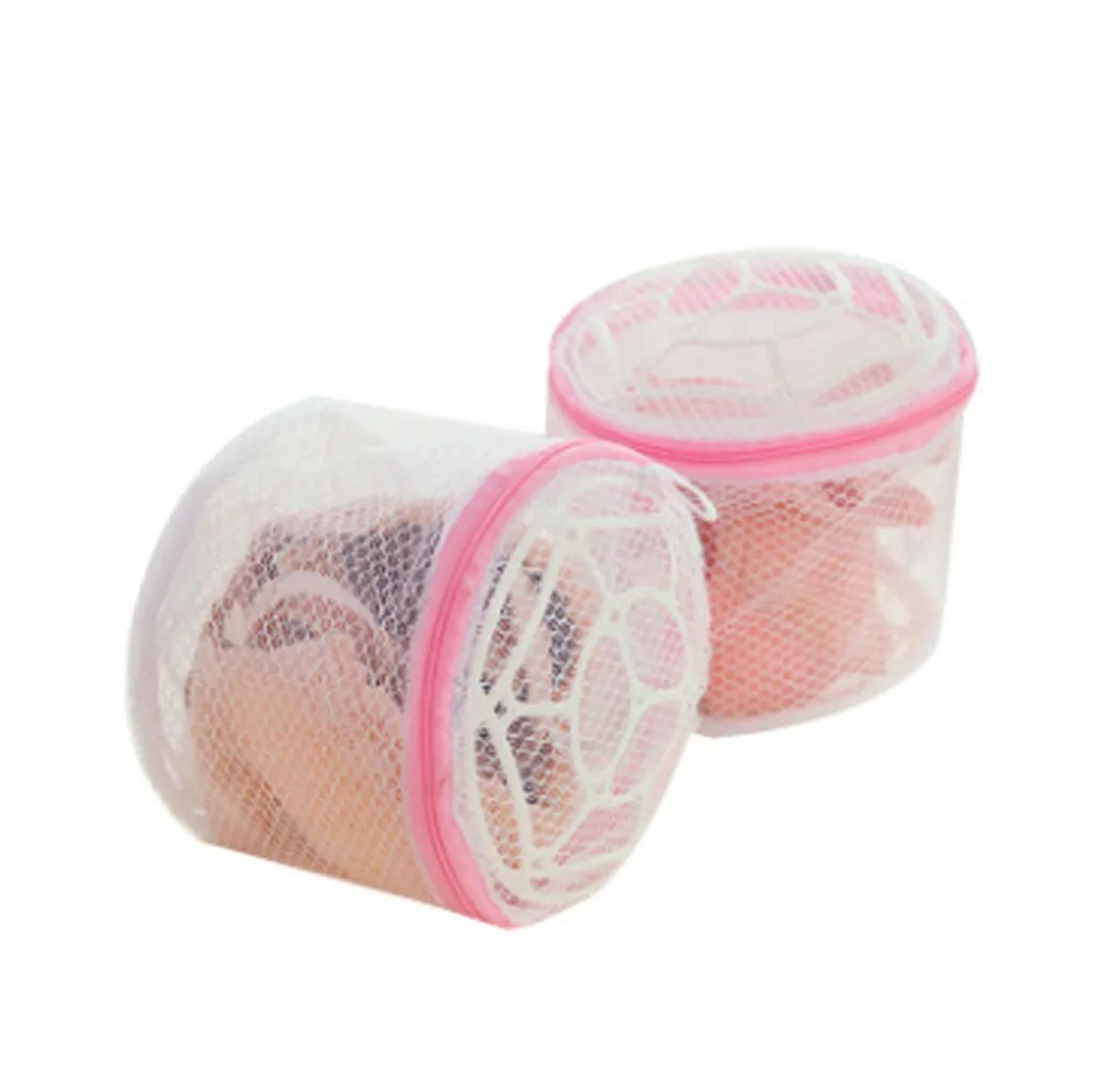 

2pcs laundry bags Underwear Bra Organizer Washing Bag Useful Mesh Net Bra Wash Bag zipper d91031