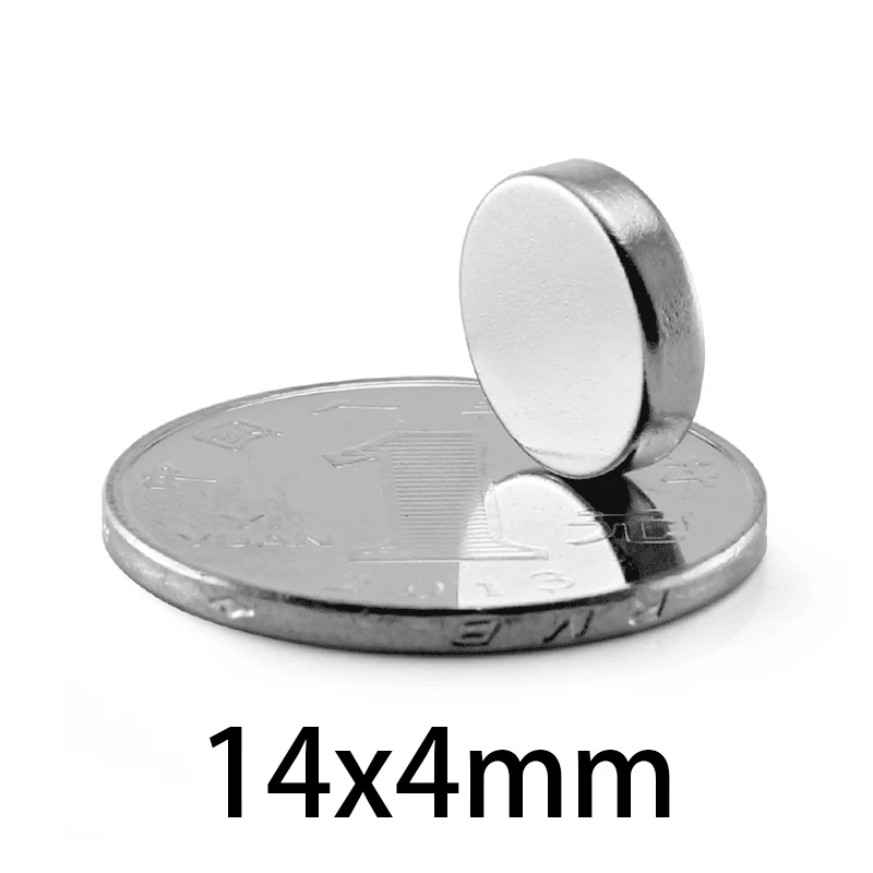 10-200 шт., неодимовые круглые магниты, 14 х4 мм