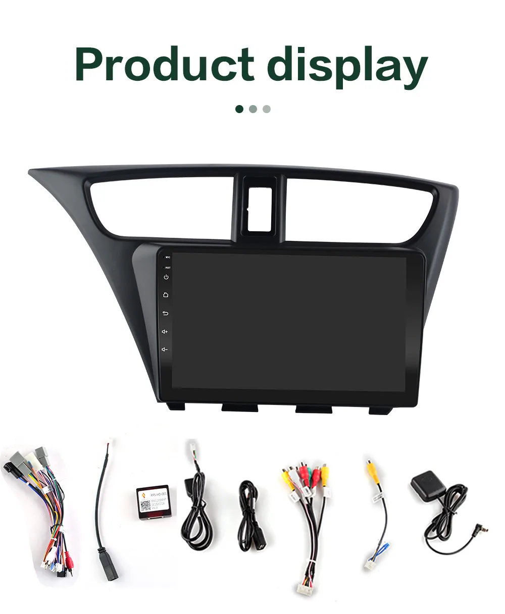 8/9 ”Android 10 360 панорамный sunroof радио GPS видеоплеер для Honda CIVIC Hatchback 2012-2017 Bluetooth