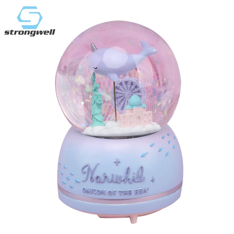 Strongwell романтические круглые снежные шары хрустальный шар Рождественская