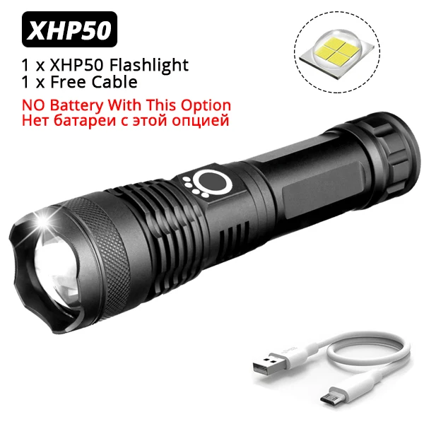 XHP90 самый мощный фонарик XHP50 USB Zoom СВЕТОДИОДНЫЙ Фонарь XHP70.2 тактический фонарь 18650 26650 охотничий Xlamp для самообороны - Испускаемый цвет: Package A
