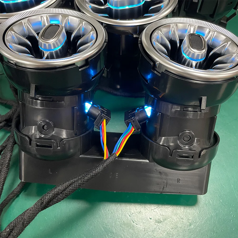 

Multi-Color LED Ambient Light Vents For Mercedes Benz C/GLC Class W205 X253 APP application control Glow Car Turbine Air outlet