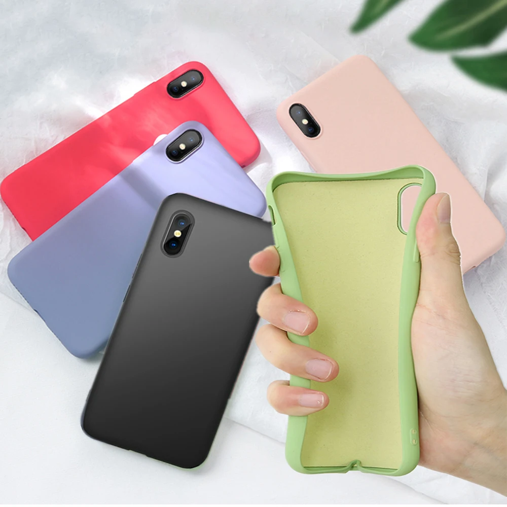 Мягкий ТПУ чехол из жидкого силикона для телефона iPhone 11 Pro мягкая задняя крышка