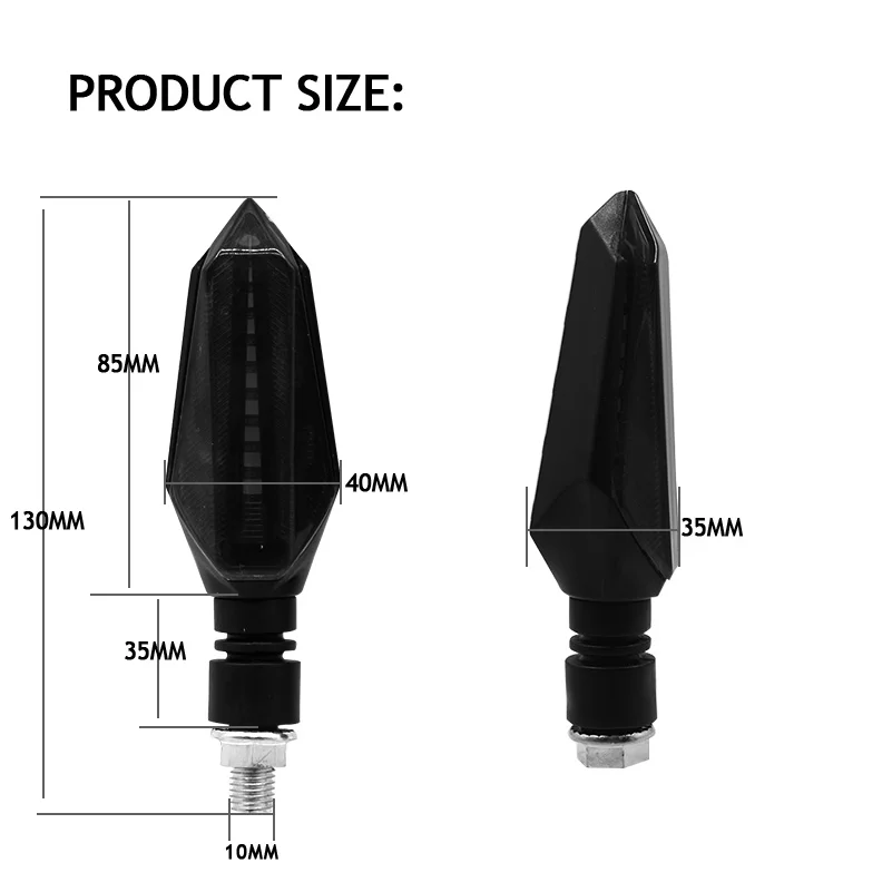 4 шт. мотоциклетные янтарные поворотники светящиеся мигалки мигающий индикатор