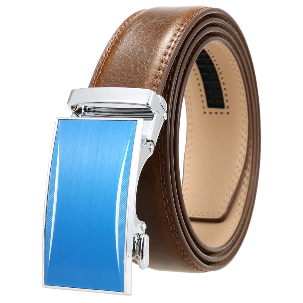 

Designer Belts for Men Metal Automatic Buckle Waist Belt for Luxury Fashion Cowhide Men's Belt Novelty 3.5cm LY136-23003-1