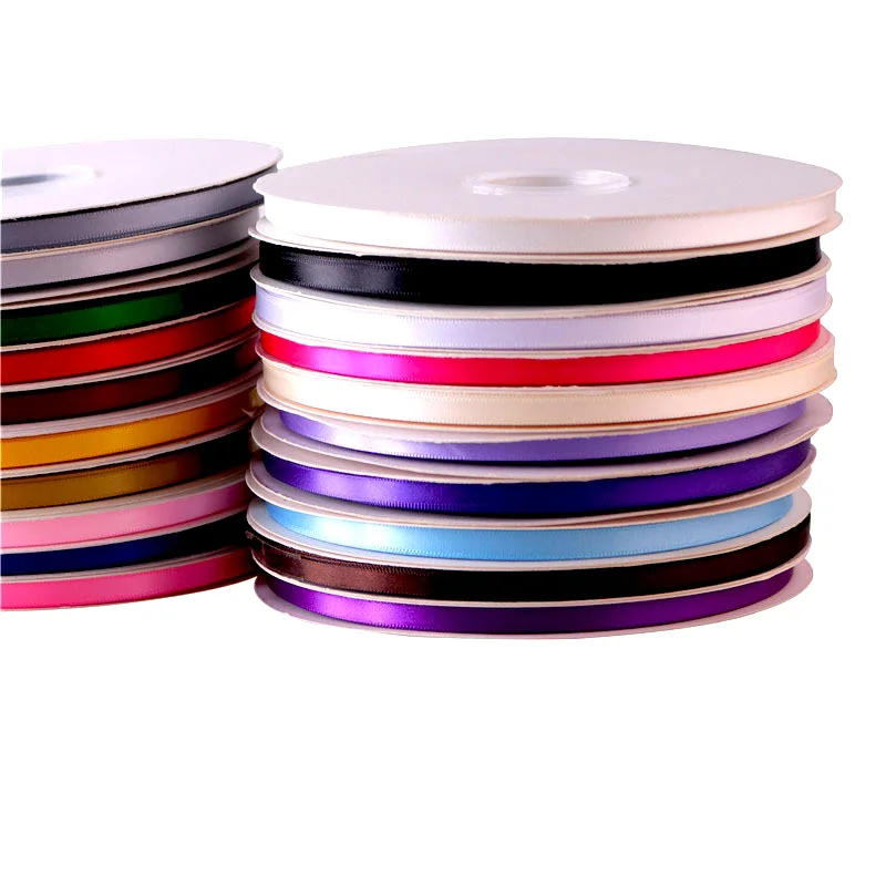 Шелковая атласная лента 5 ярдов в рулоне ленты для рукоделия банты подарков карт