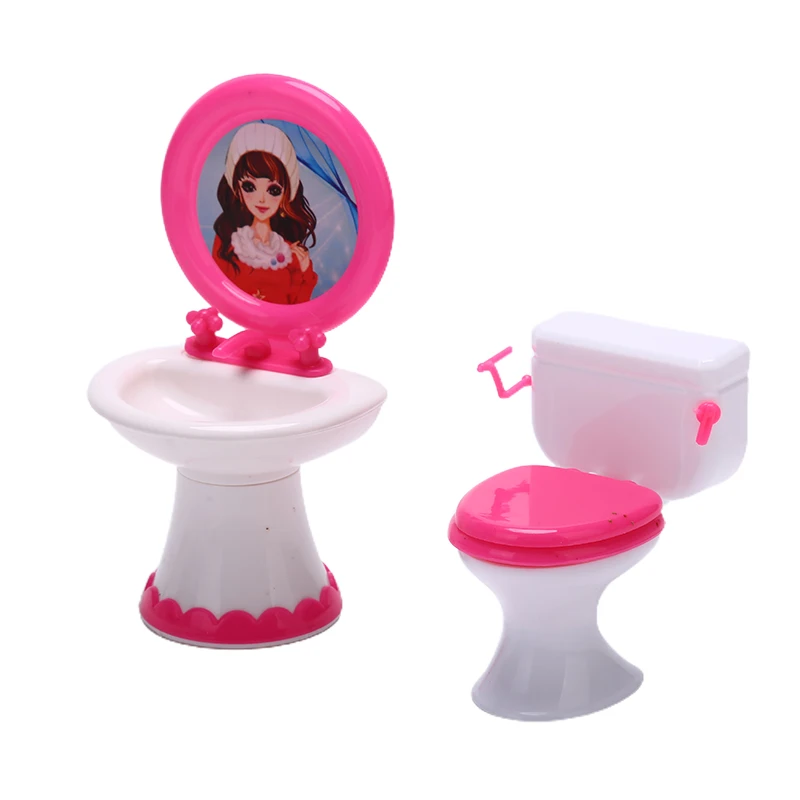 

2020 New Dollhouse Furniture Bathroom Modeling Toilet Miniature Toys Dolls Accessories Hot Sale