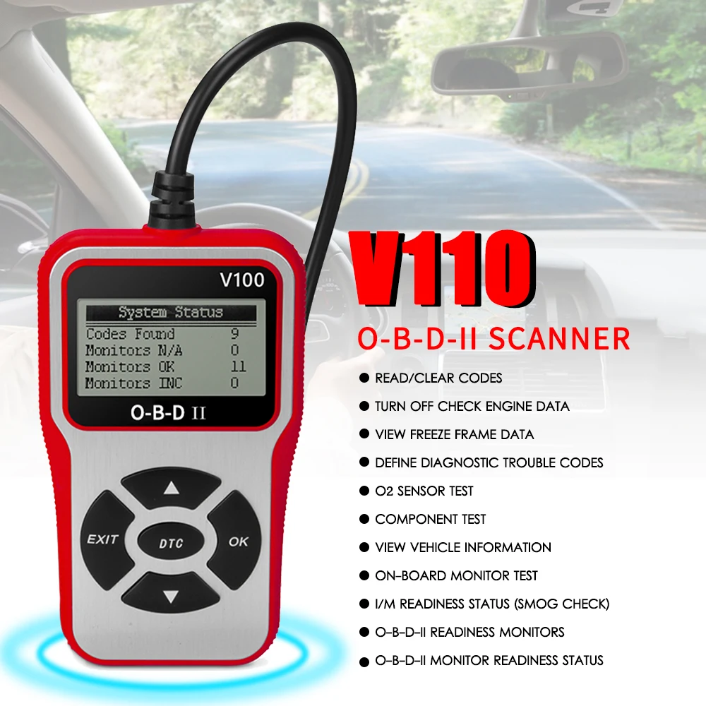 Универсальный OBD2 сканер автомобильный двигатель код ошибки считыватель E O B D OBD 2