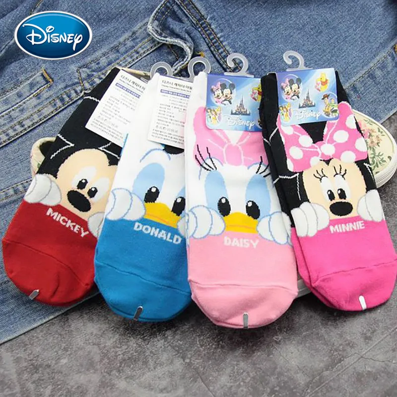 Disney милые детские носки с мультипликационным принтом Микки на утином пуху весну