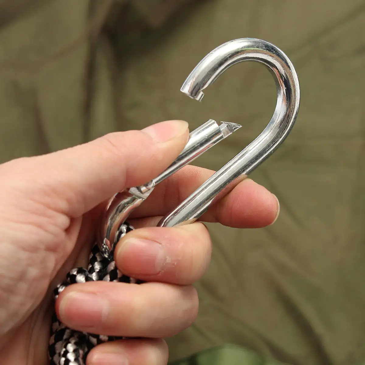 

Portable Double Person Hammock Swing Hanging Nylon Bed with Mosquito Net Camping Travel Accessories Sleeping Bag Ultralight