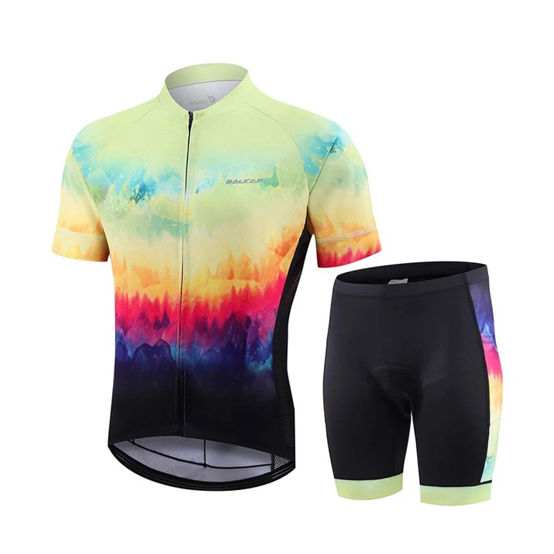 

Футболка мужская быстросохнущая для горного велосипеда, комплект спортивной одежды, гелевая прокладка 20D, лето