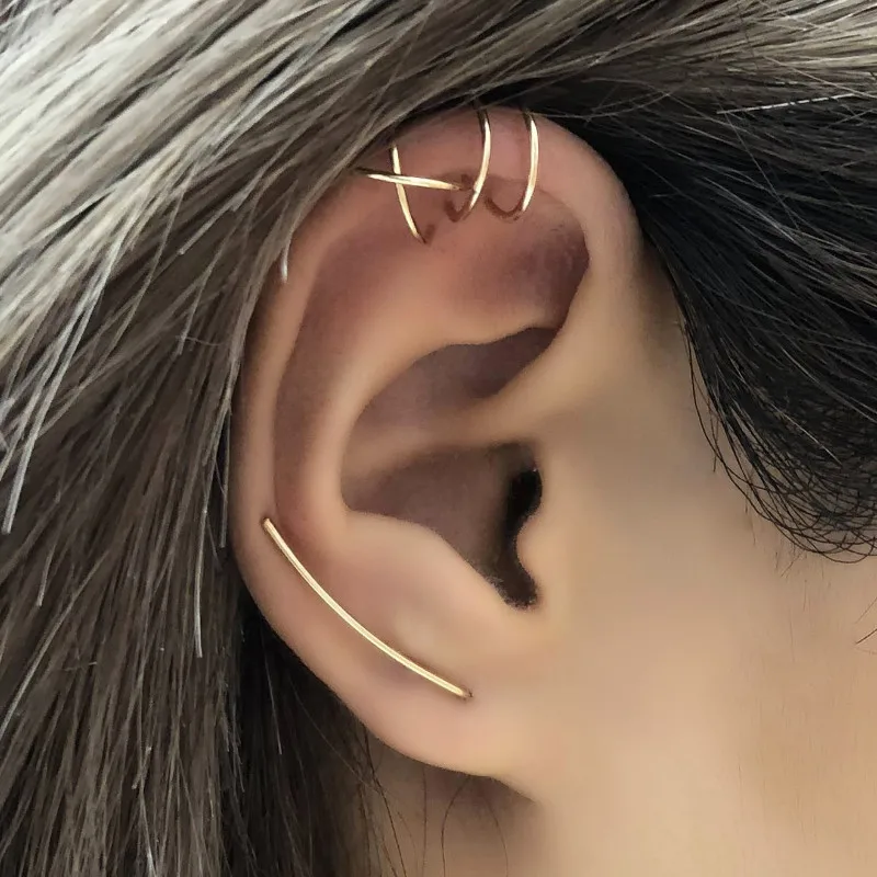 

Simple and Sweet Personality Women's Geometry Clip Earrings