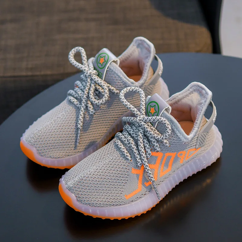 

New Style Sports Shoes Kids Outdoor Mesh Sneakers Girls Shoes For School Infant Boy Shoes Elestic Slip on Leisure Air Shoes
