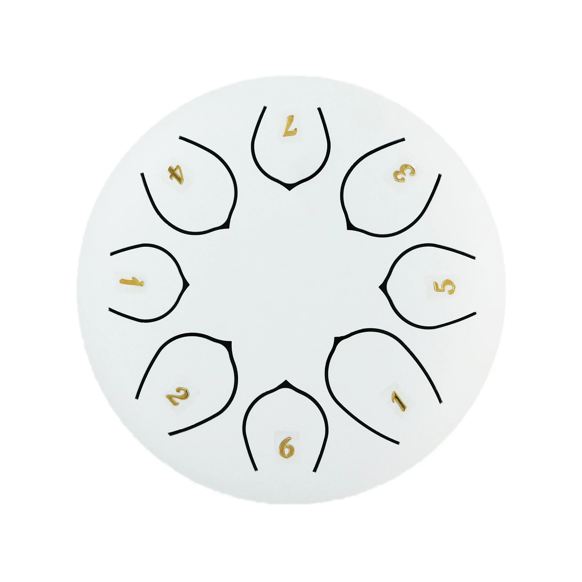 

6 Inch 8-Tone Mini Hand Pan Drums 47 Diatonic Scale Steel Tongue Drum With Drumsticks Percussion Drum Percussion Instrument