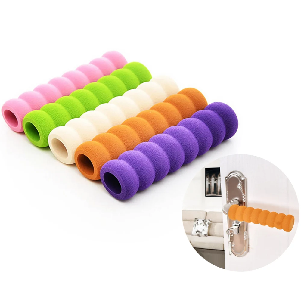 Разные цвета Чехлы для дверных ручек из мягкой пены дверные ручки крышки