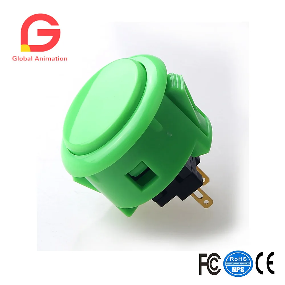 6 шт./лот OBSF 30 Arcade Push Button (совместим с Mad Catz SF4 Tournament & Mayflash F300) Greeen|Игры монетами| |