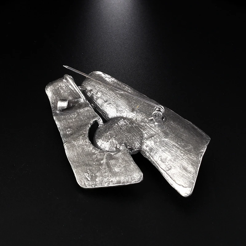 Винтажная эмалированная булавка разноцветные каменные Броши для мужчин 2019