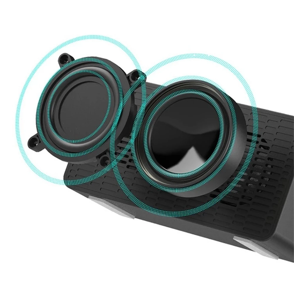 Беспроводная зарядка 5 0 Bluetooth динамик будильник HD зеркало цифровой светодиодный
