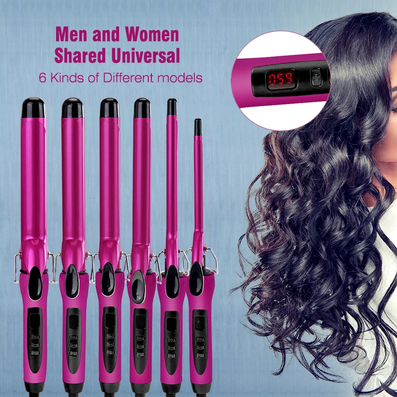 Профессиональный унисекс вращающийся зажим для завивки волос керамическая