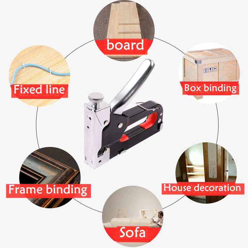 

Multitool Nail Staple Stapler Gun Furniture For Wood Door Rivet Tool Fixing Tools Upholstery Framing Rivet Gun Kit Staple Nailer