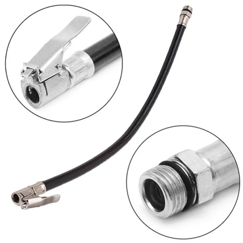 

Air Compressors Inflators Auto Tire Fast Inflator Self-locking Black Tube Hose Adapter Car Air Rubber Hose Lock On Clip