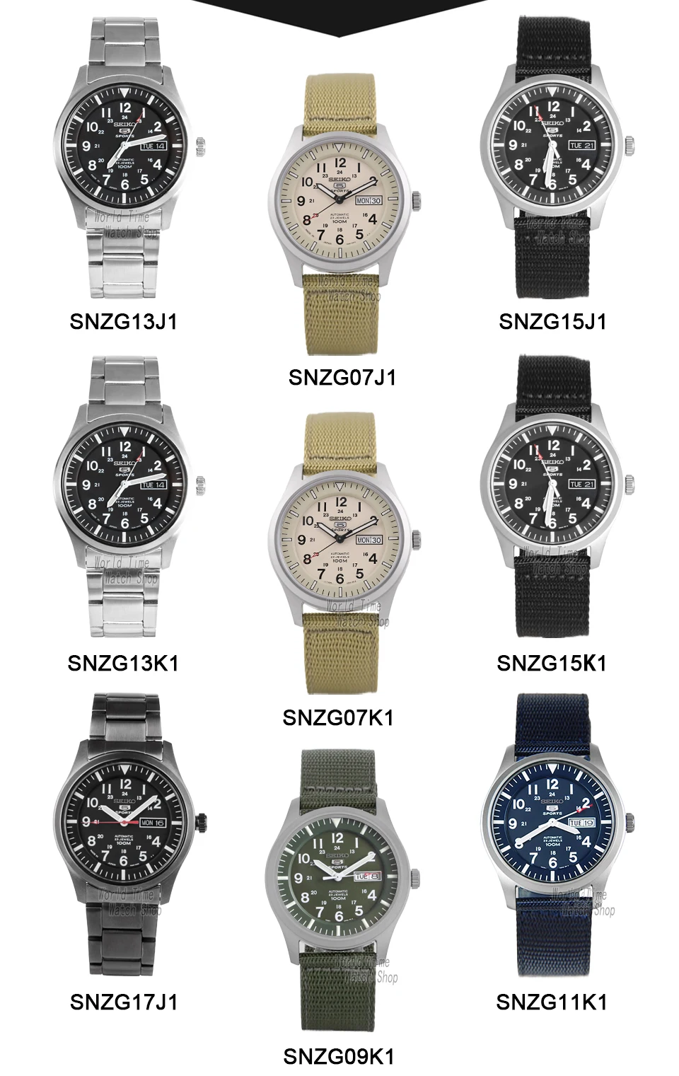 Seiko часы мужские 5 автоматические часы люксовый бренд водонепроницаемые спортивные наручные часы Дата мужские часы для дайвинга relogio masculin SNZG